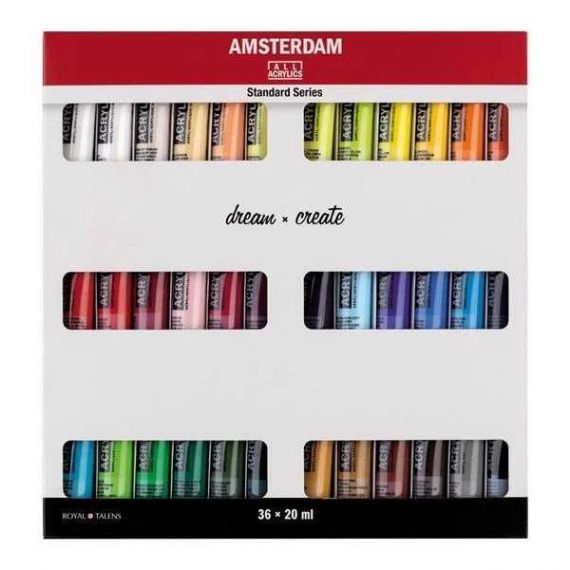 Le Libr'air - Set d’acryliques série Standard 36 x 20 ml - Amsterdam - Tunisie