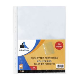 Pochette papier plastique avec bouton DELI A4 Transparent ROUGE - E10442 -  prix en Tunisie