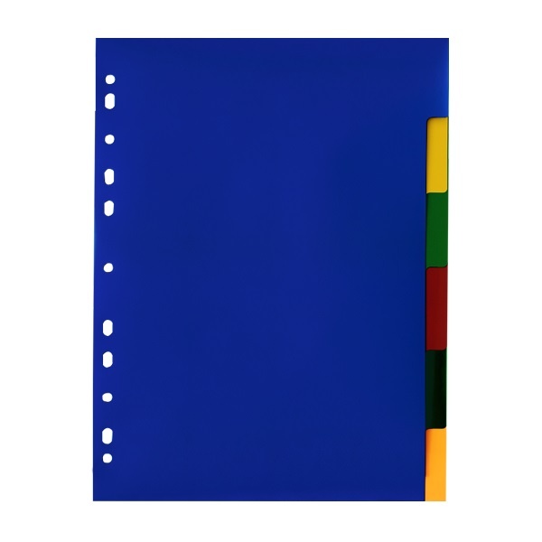 Jeu De 6 Intercalaires A4 en PolyPro Colorsplit - Officeplast