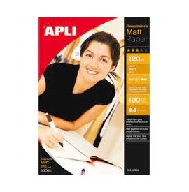 Apli Paper - Papier photo mat - A4 - 120 g/m² - 100 feuilles Pas