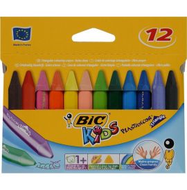 12 crayons plastidécor triangle BIC à partir de 30 mois : Chez  Rentreediscount Fournitures scolaires