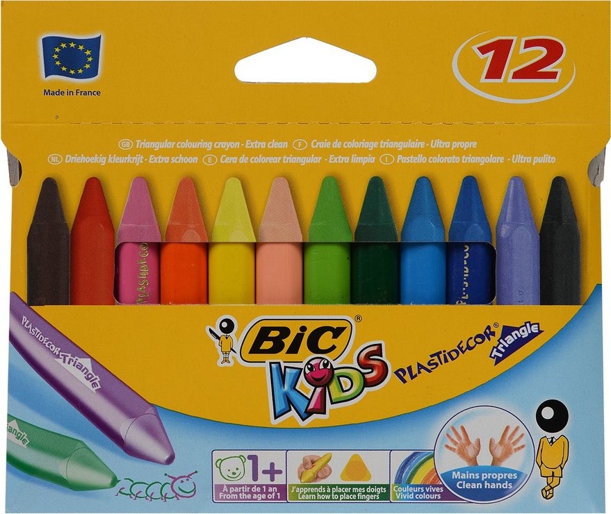 Craies à la cire - Enfant dès 2 ans - Coloriage - 12 couleurs - Jovi -  Outils divers - Creavea