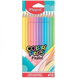 Le Libr'air - Boite De 12 Crayons De Couleur Color'peps Pastel MAPED - Tunisie