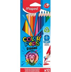 Le Libr'air - Boite De 12 Crayons de couleur "Color'peps strong" MAPED - Tunisie