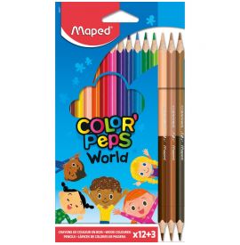 Le Libr'air - Etui De 12+3 Crayons De Couleur COLOR'PEPS World MAPED - Tunisie
