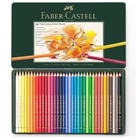 Le Libr'air - Boite Métal 36 Crayons Polychromos - Faber Castell - Tunisie