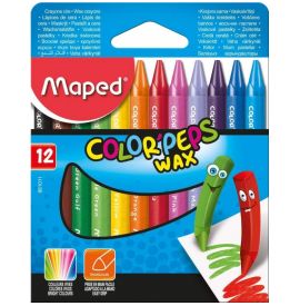 Le Libr'air - Boite De 12 Crayons À Cire Color Peps Wax MAPED - Tunisie