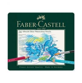 Le Libr'air - Boîte métal de 24 Crayons de Couleur Aquarellables - Faber Castell - Tunisie