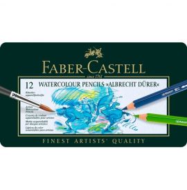 Le Libr'air - Boite Métal de 12 Crayons de Couleur Aquarellables - Faber Castell - Tunisie