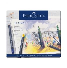 Le Libr'air - Boite Métal de 48 Crayons De Couleur Goldfaber - Faber Castell - Tunisie