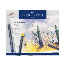 Le Libr'air - Boite Métal de 24 Crayons De Couleur Goldfaber - Faber Castell - Tunisie