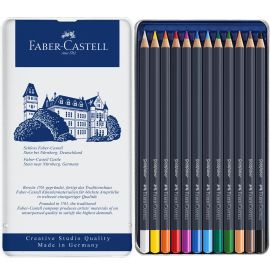 Le Libr'air - Boite Métal 12 Crayons de Couleur Goldfaber - Faber Castell - Tunisie