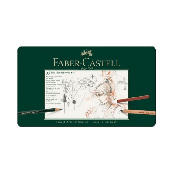 Le Libr'air - Coffret Pitt Monochrome, boîte de 33 - Faber Castell - Tunisie