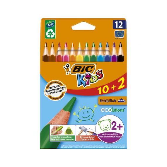 crayons maxi triangulaires enfant