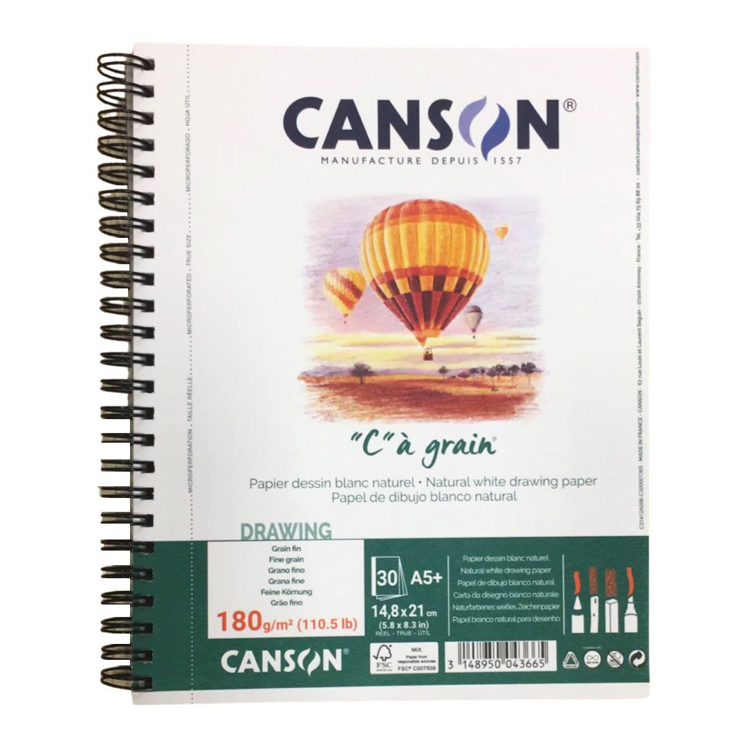 Canson XL Aquarelle - Album reliure à anneaux métalliques - A4