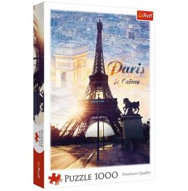 Le Libr'air - TREFL Puzzle Adulte et enfant Paris à l'aube 1000 pièces 48 x 68.3 cm - Tunisie
