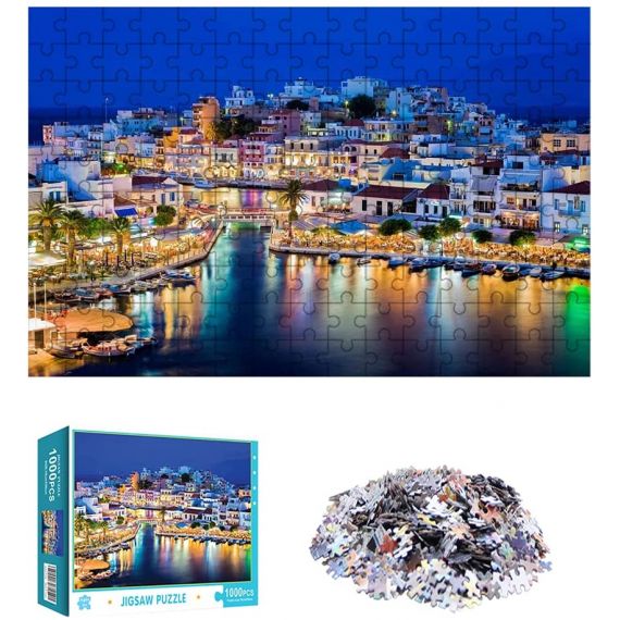 JIGSAW Puzzle Adulte Crète Grèce 1000 pièces 50 x 70 cm
