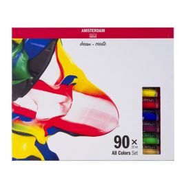Le Libr'air - Sélection Générale Set d’acryliques série Standard 90 x 20 ml - Amsterdam - Tunisie