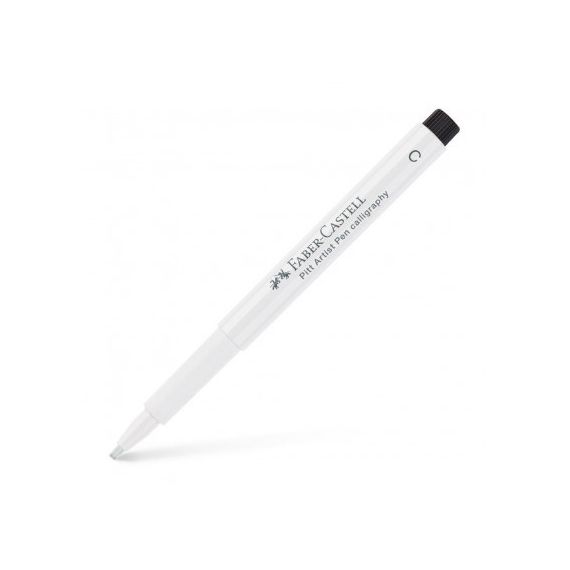 Faber Castel 2 Marqueurs Feutre blanc 1.5 Pitt Artist  Pen,Permanent,Pigmenté Encre de Chine à prix pas cher